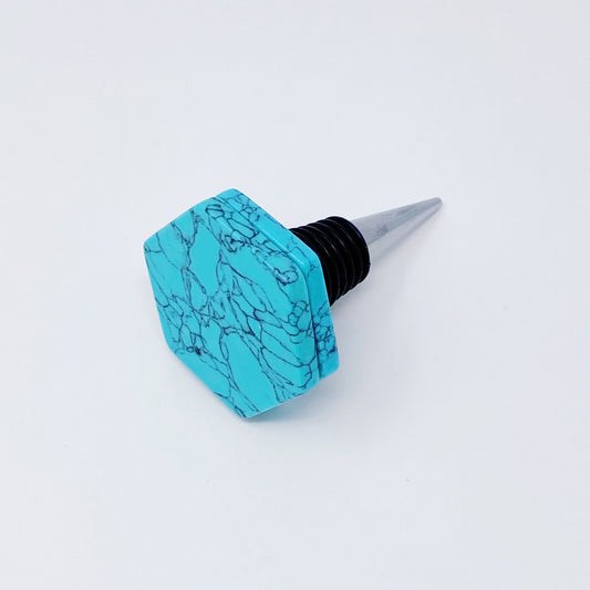 Another Class Hexagon Stone Wine Stopper By Young