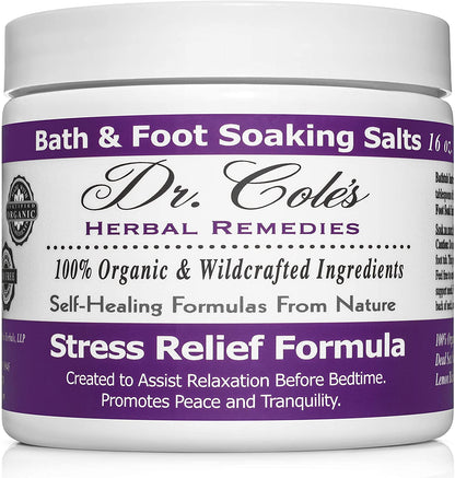Dr. Cole's Stress Relief Soaking Salts SixPak