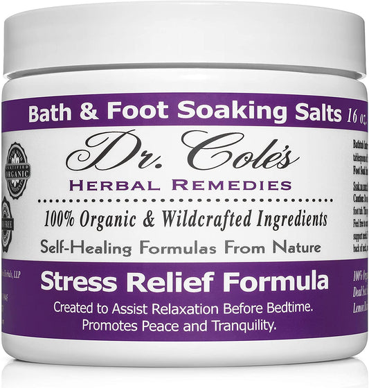 Dr. Cole's Stress Relief Soaking Salts SixPak