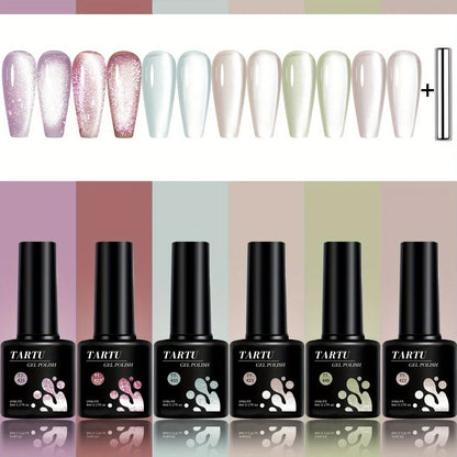 TARTU 6pcs Cat Eye Gel Nail Polish Set-3