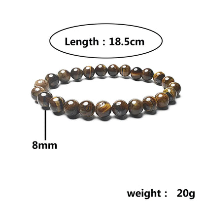 Tiger Eye and Lava Stone Couple Bracelet Sets