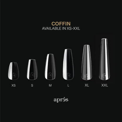 Apres - Gel-X Sculpted Coffin Extra Extra Long Box of Tips, 420pcs