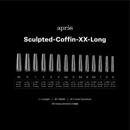 Apres - Gel-X Sculpted Coffin Extra Extra Long Box of Tips, 420pcs