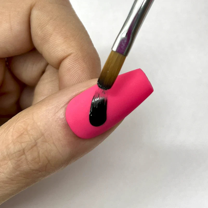 Pink Mask - Gel Brush Oval 06