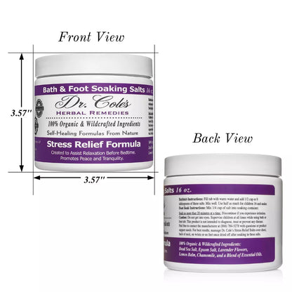Dr. Cole's Stress Relief Soaking Salts SixPak