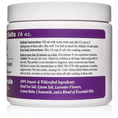 Dr. Cole's Stress Relief Soaking Salts SixPak